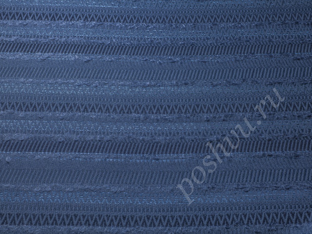Ткань Шанель, цвет - синий и niagara