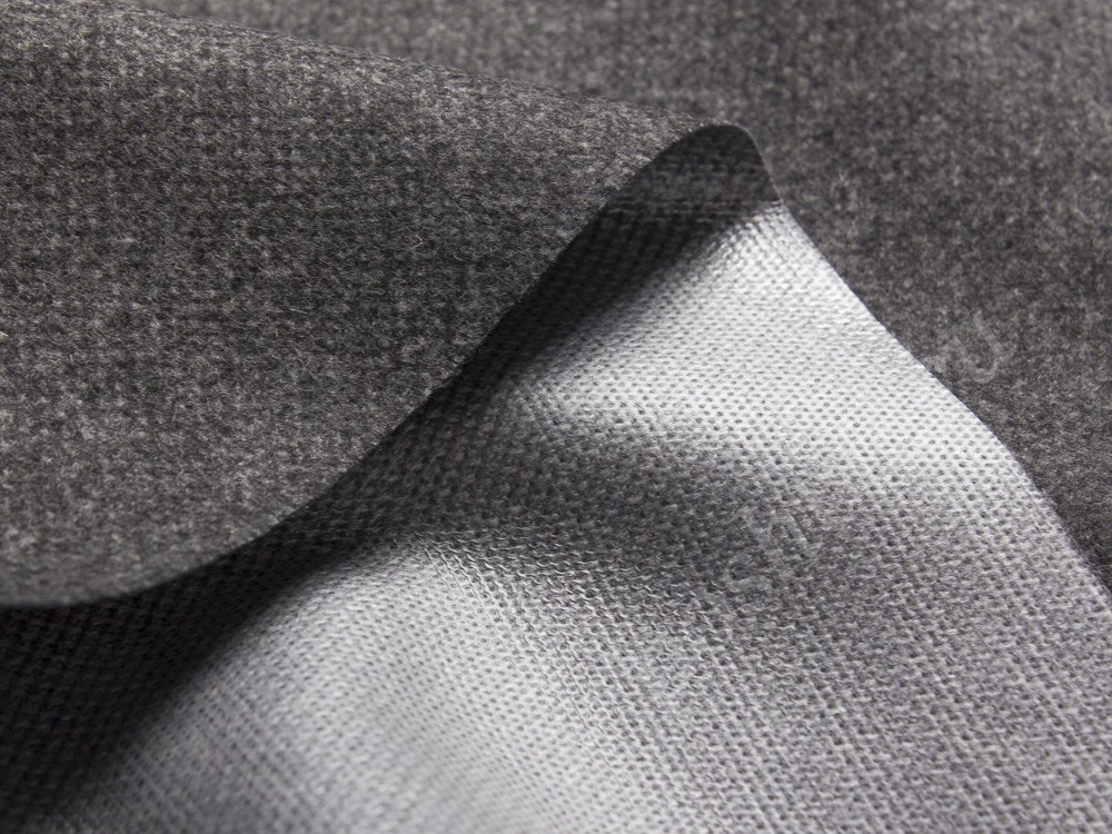 Кашемировая ткань на мембране Loro Piana, цвет - темно-серый