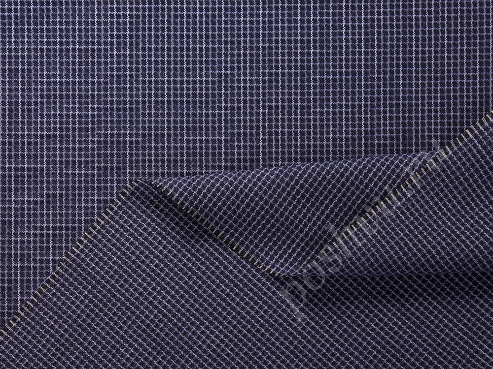 Тонкая костюмная ткань Armani, цвет - темно-синий