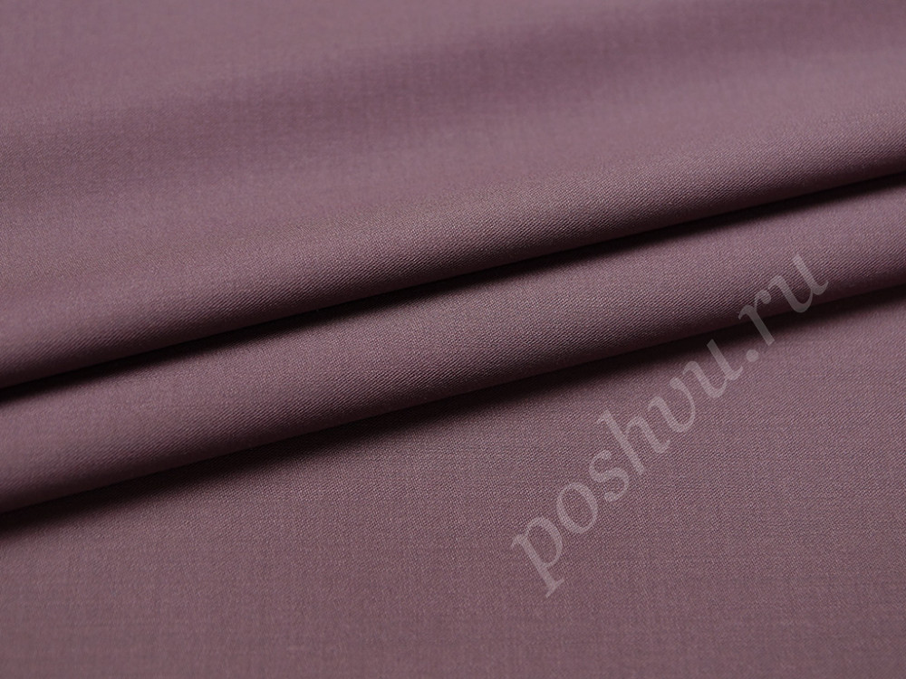 Костюмная двухсторонняя ткань Лейтмотив лилового цвета