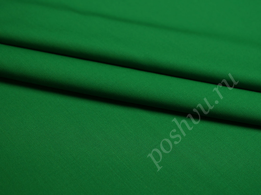 Ткань костюмная, цвет: лесная зелень цв.88