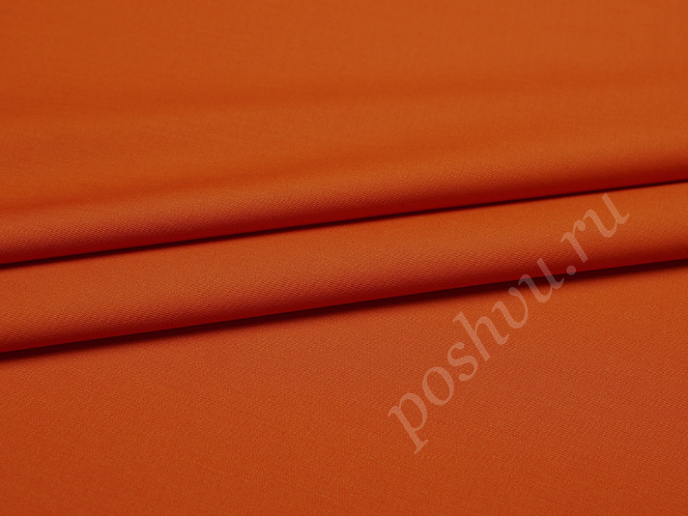 Ткань костюмная, цвет: насыщенный оранжевый цв.27