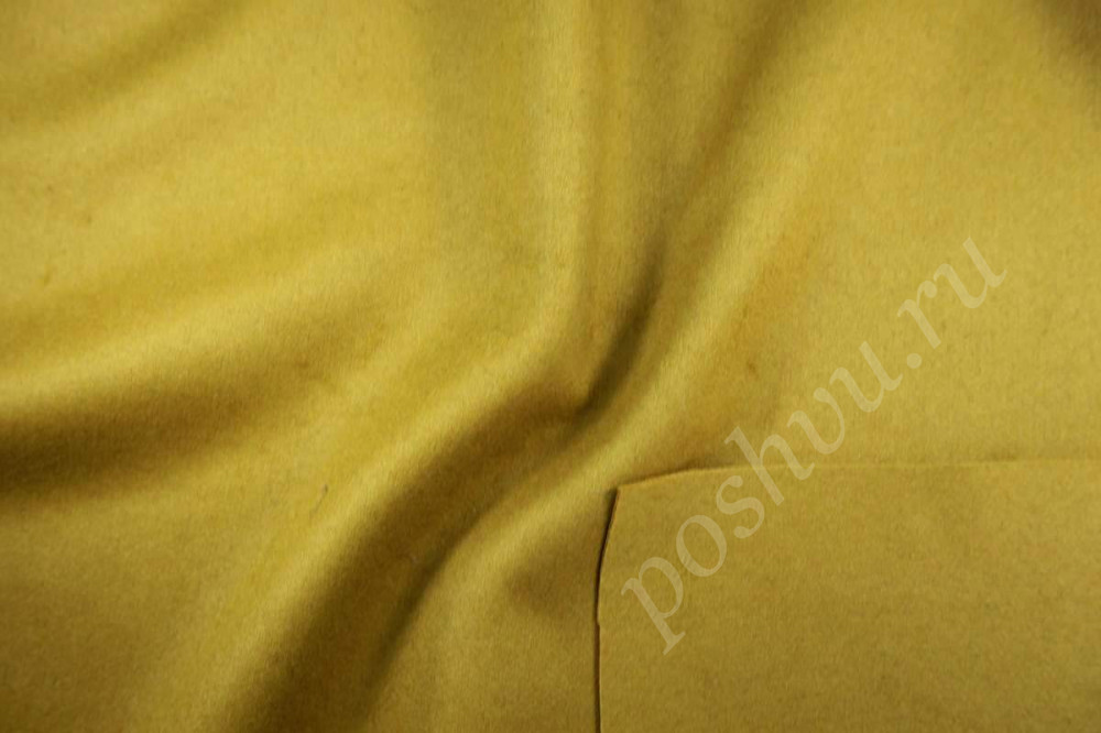 Пальтовая ткань цвета золотого сияния