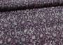 Плащевая ткань фиолетово-черный змеиный принт