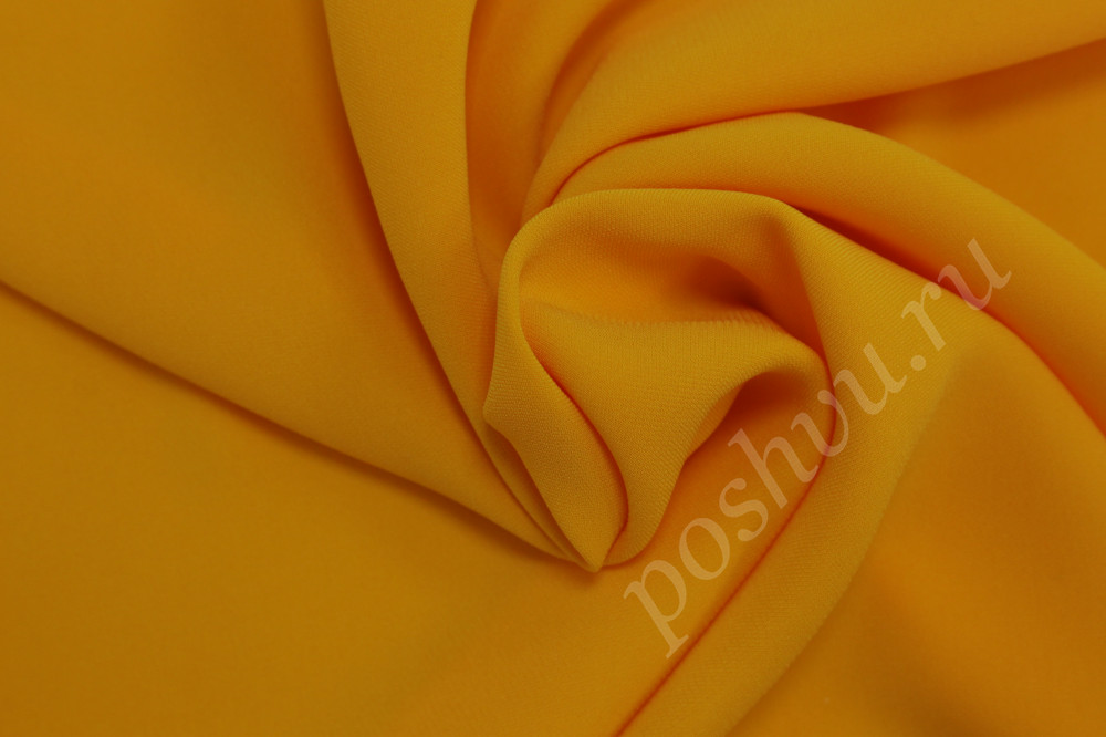 Плательная ткань Кади желтого цвета