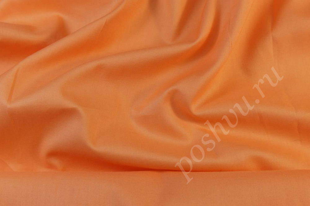 Хлопковая ткань оранжевого цвета