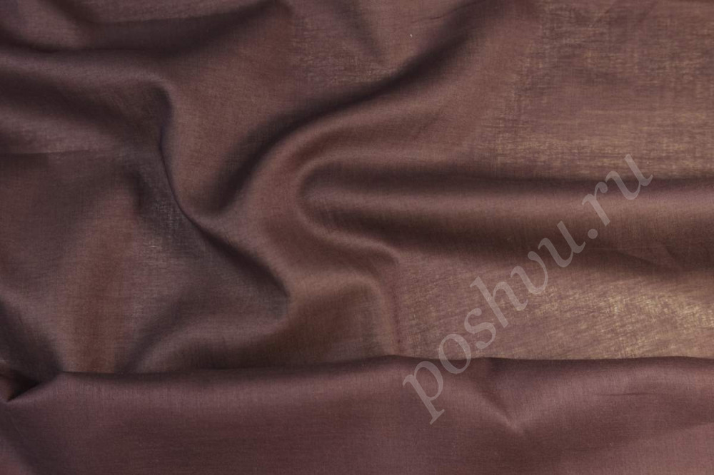 Хлопковая ткань коричневого цвета
