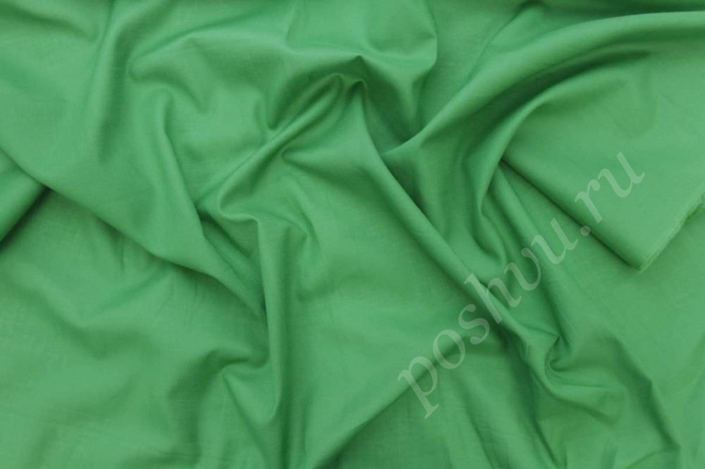 Хлопковая ткань ярко-зеленого цвета