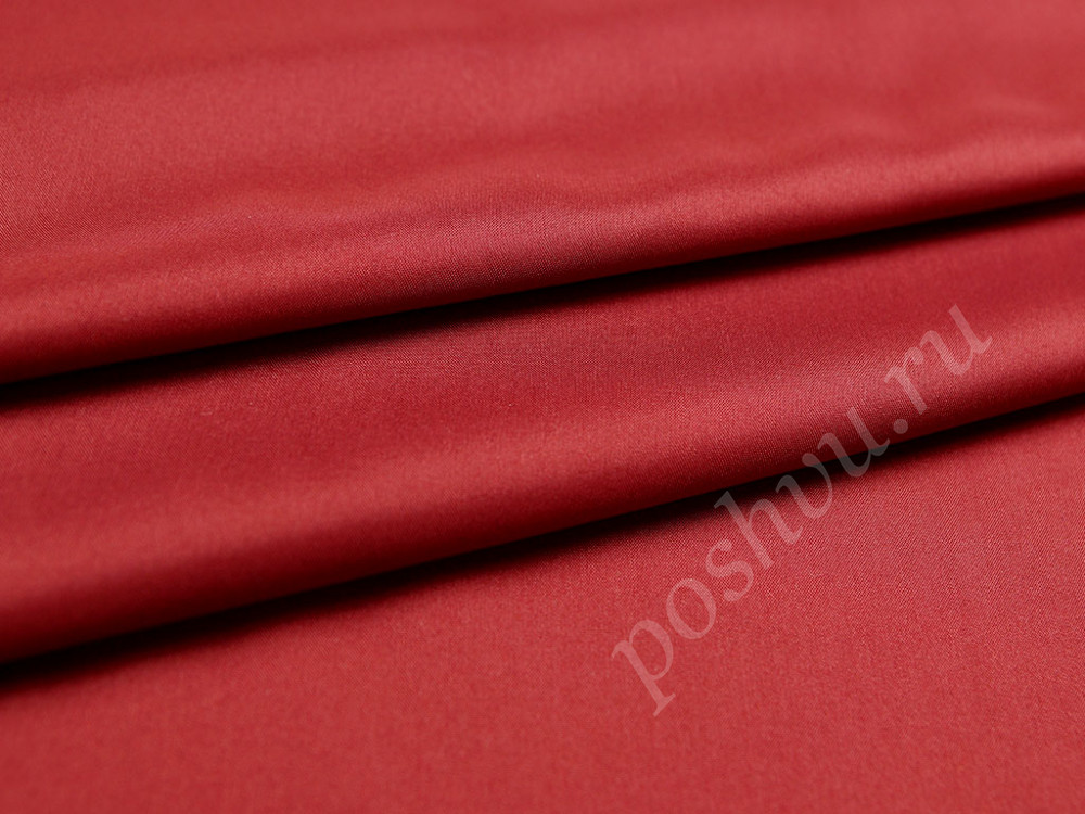 Подкладочная ткань красный цвет Рио