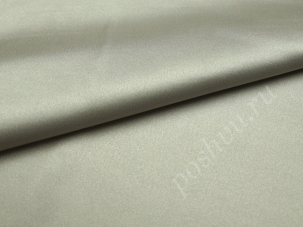 Шелковая блузочная ткань серебристого цвета
