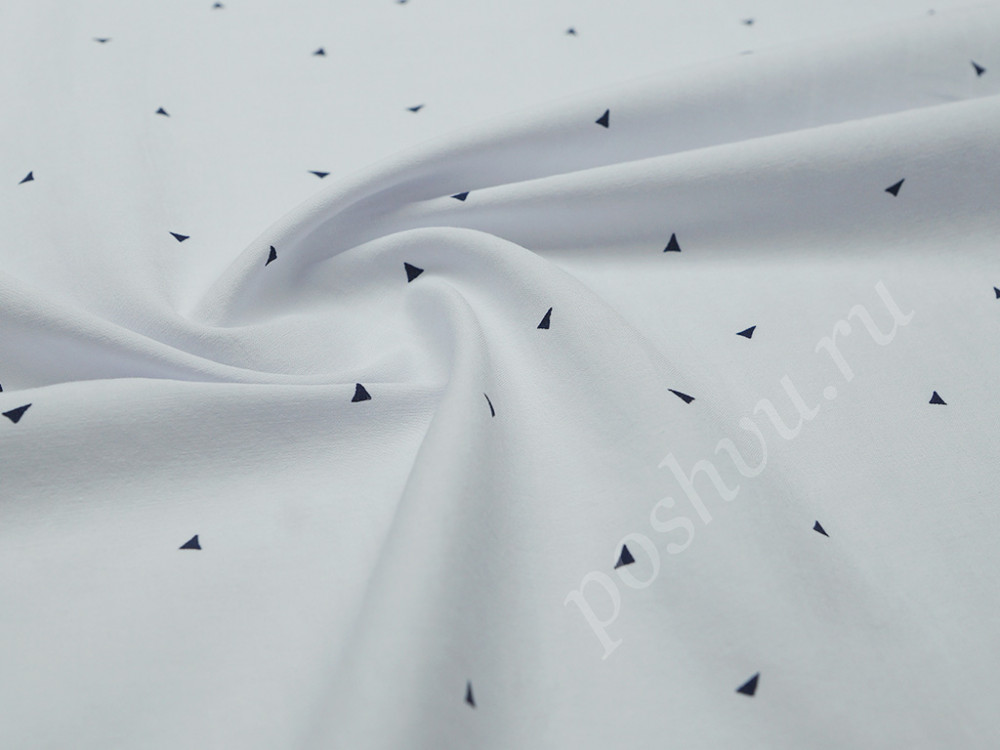 Рубашечная ткань с геометрическим принтом (120г/м2)