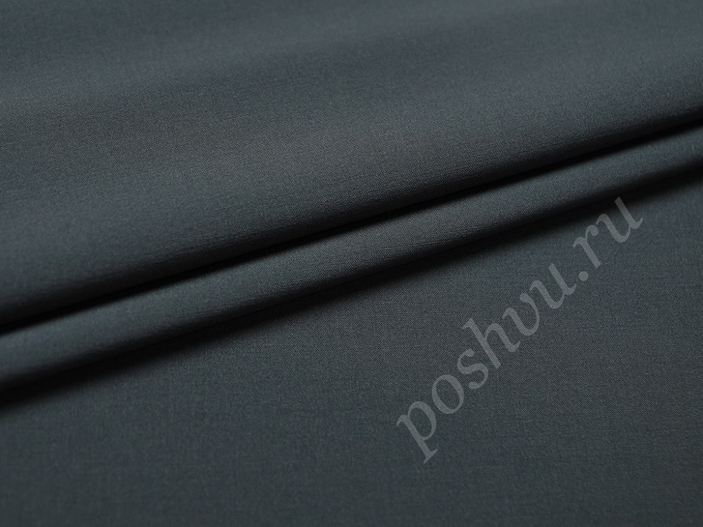 Классическая костюмная ткань темно-серого цвета