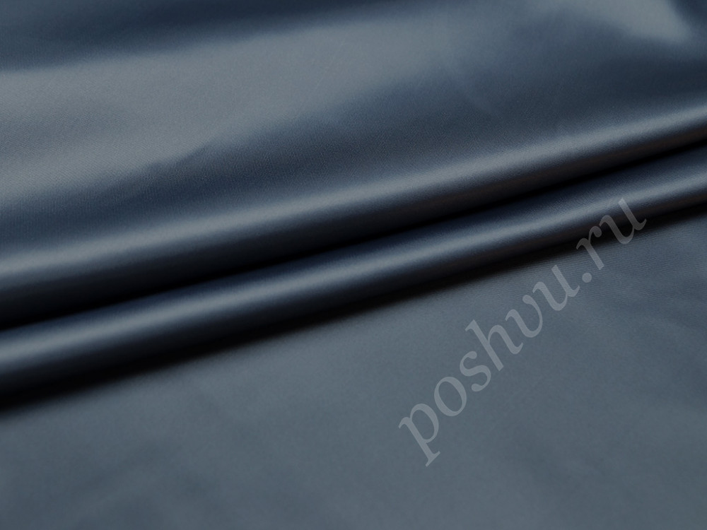 Подкладочная ткань стального синего цвета  (114г/м2)