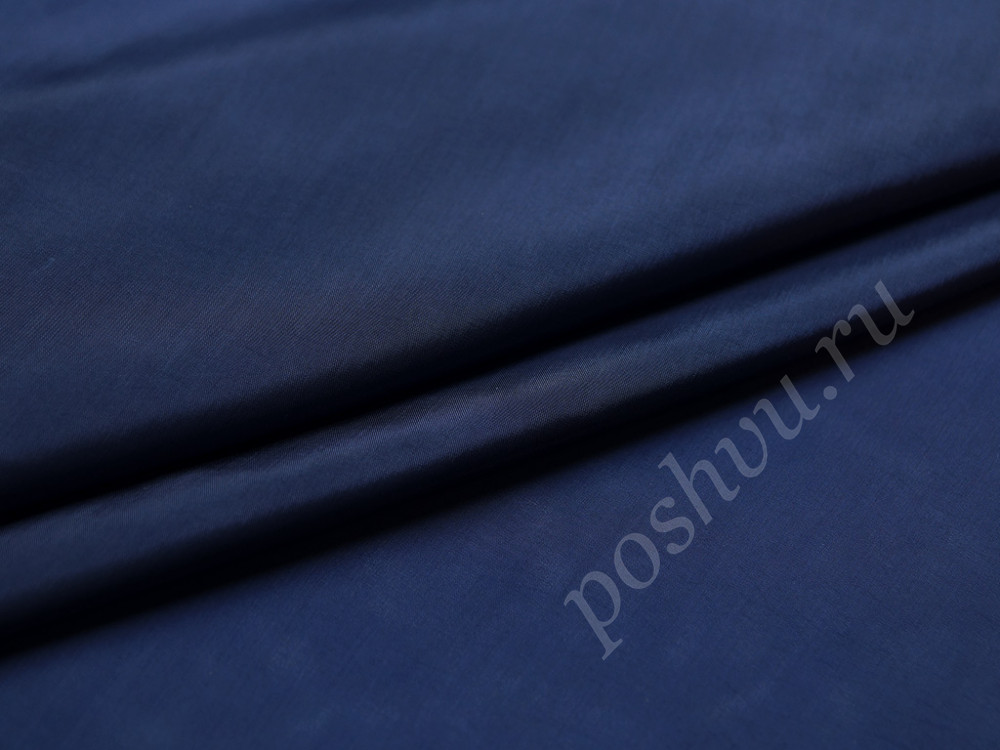 Прекрасная подкладочная ткань синего оттенка (60 г/м2)