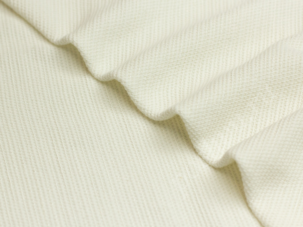 Костюмная ткань крупного плетения, цвет белый
