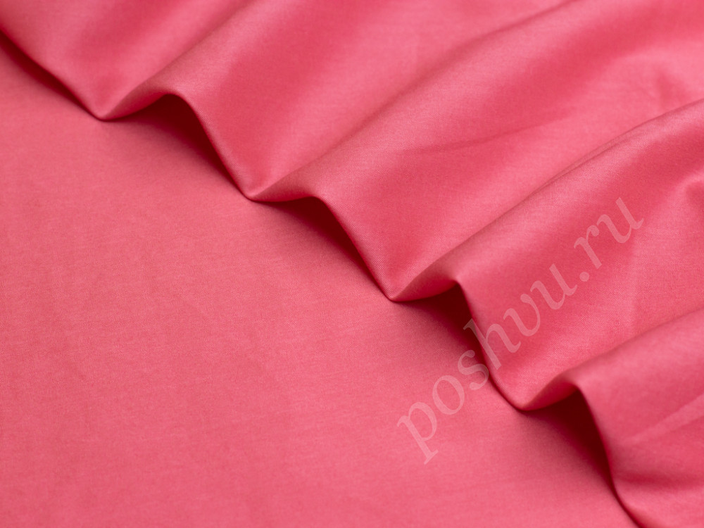 Сорочечная однотонная ткань розового цвета