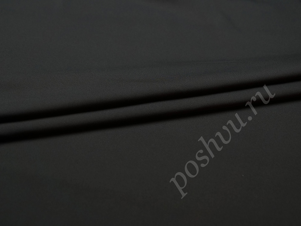 Ткань костюмно-плательная "Кади", цвет черный