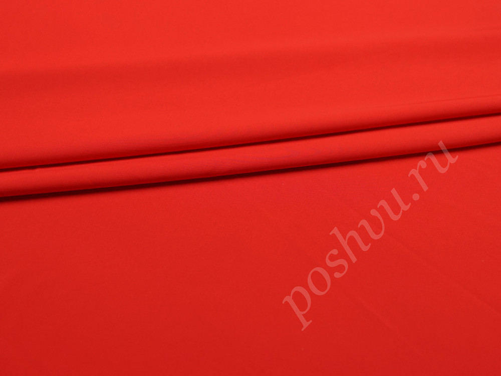 Блузочно-плательная ткань, цвет красный