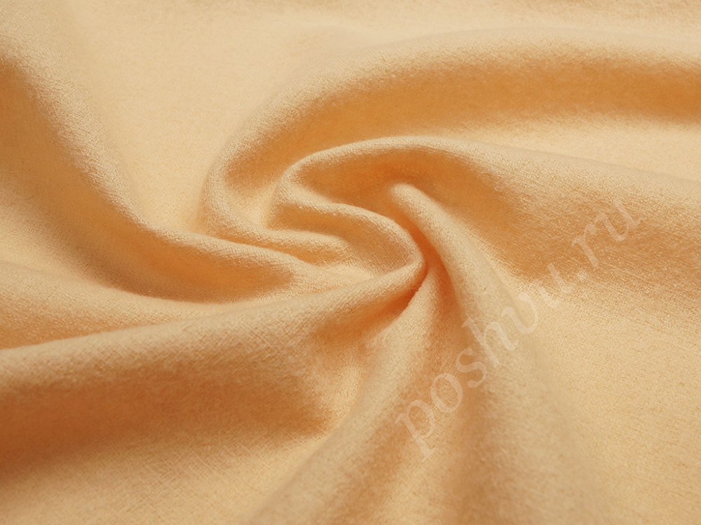 Ткань плательно-костюмная, цвет: персиковый