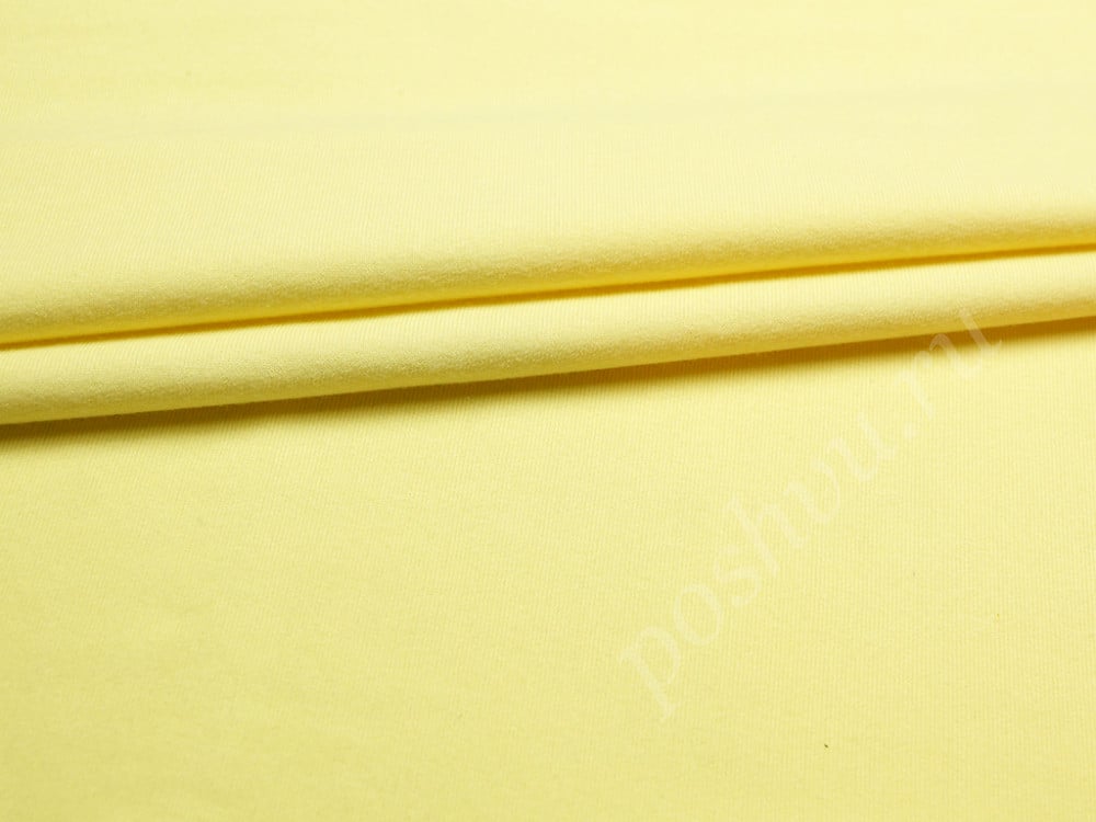 Футер трехнитка петля светло-желтого цвета