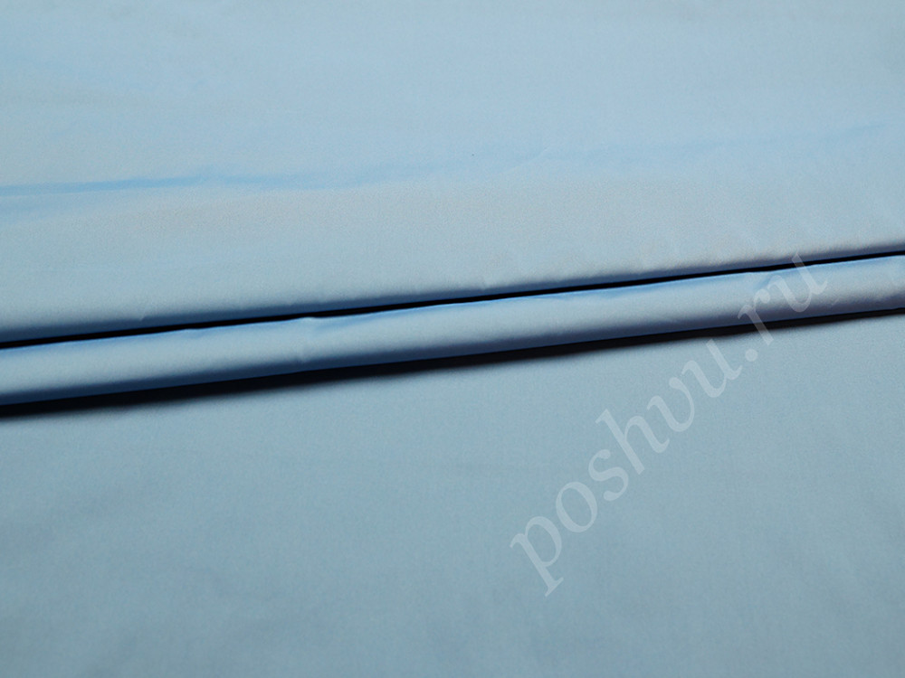 Плащевая двухсторонняя ткань черно-голубого цвета