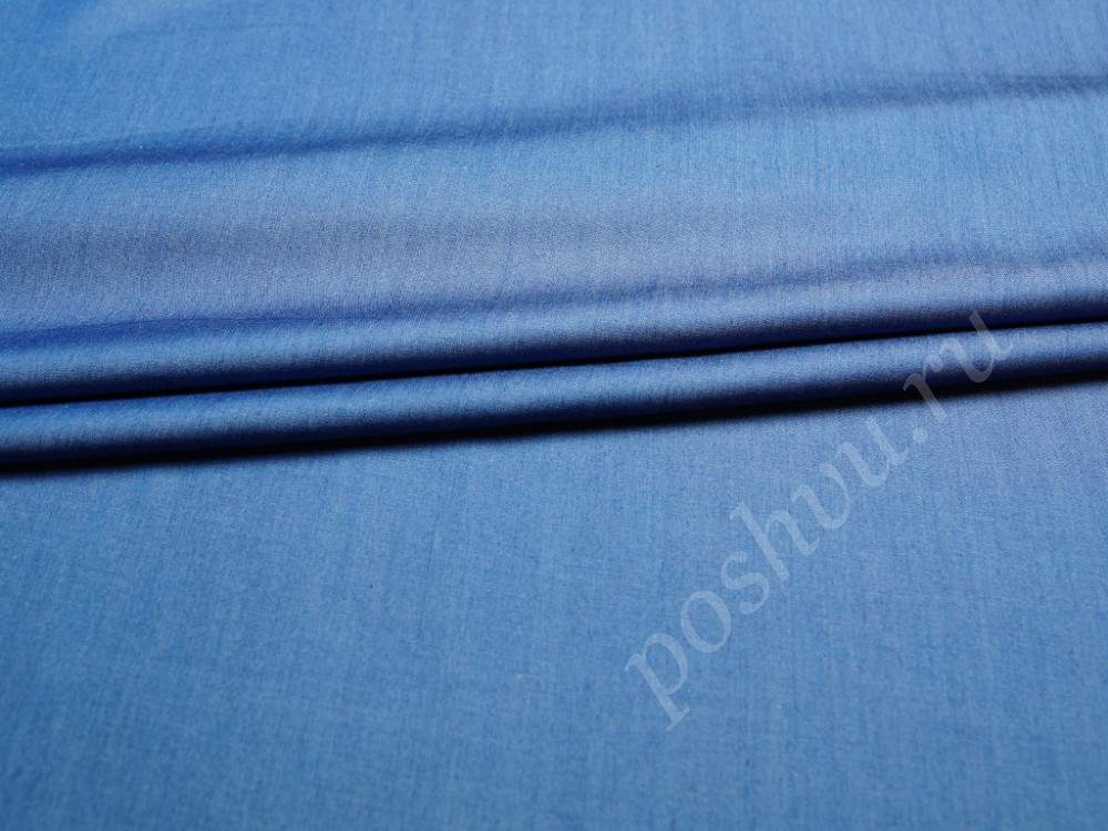 Рубашечная джинса синего цвета