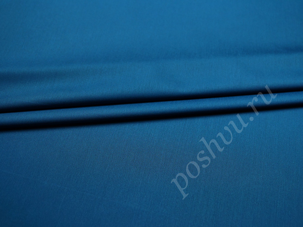 Легкая костюмная ткань, цвет синий