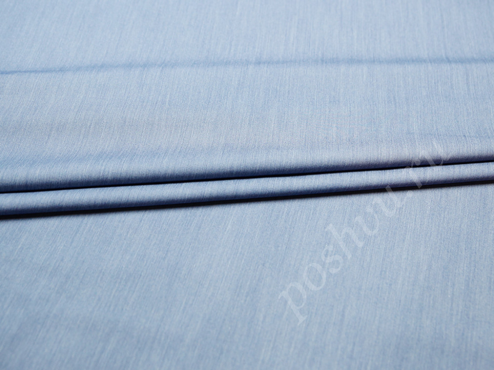 Легкая костюмная ткань джинсового цвета