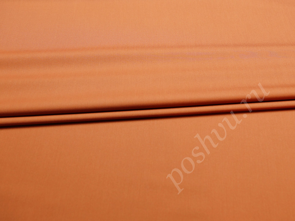 Легкая костюмная ткань  теплого коричневого цвета