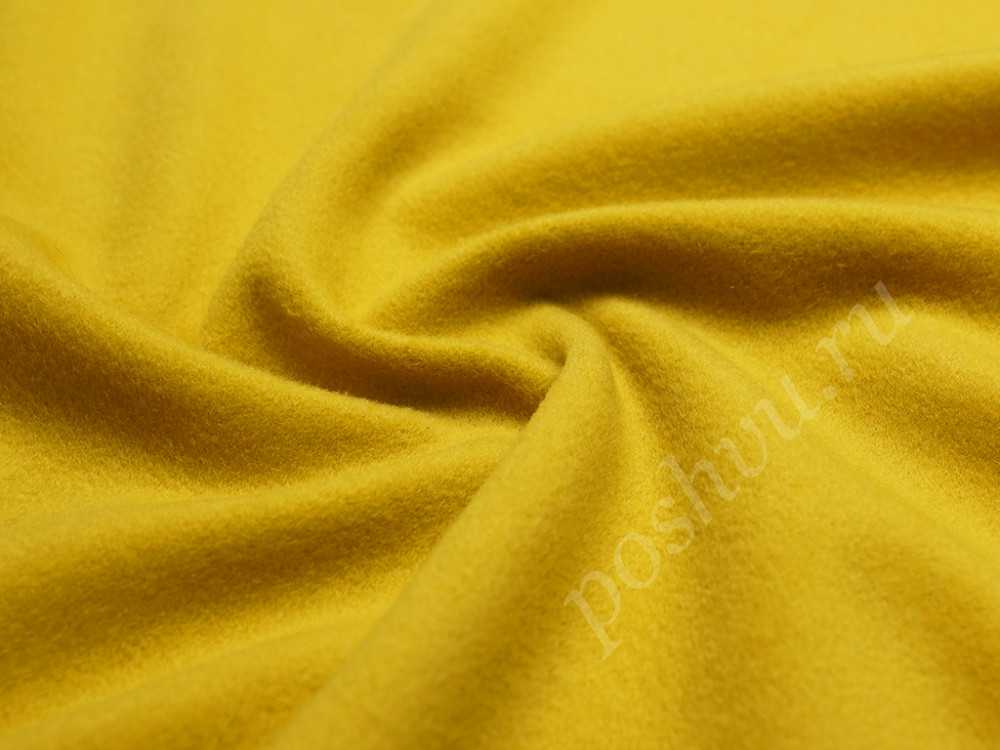 Ткань пальтовая цвета золотого крема