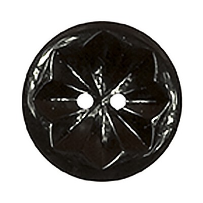 Пуговицы костюмные с проколами -1 "GAMMA" GX 0029   24 " ( 15 мм)  № ј008 черный