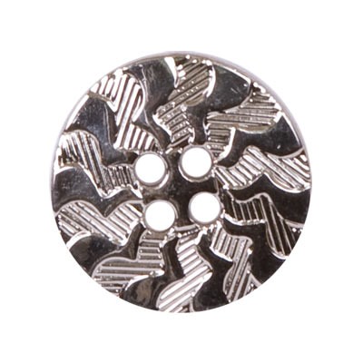 Пуговицы металлические 2  "GAMMA" MB 0053   36 " ( 23 мм)   №06 черный никель
