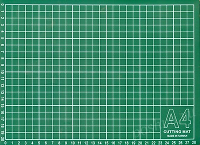 Мат для резки "Gamma" 30 x 22 см формат А4/серо-зеленый