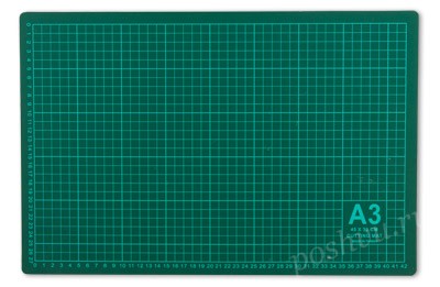 Мат для резки "Gamma" 45 x 30 см формат А3/серо-зеленый