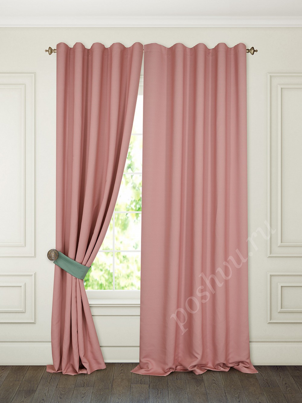 Комплект штор Тиаго (розовый)
